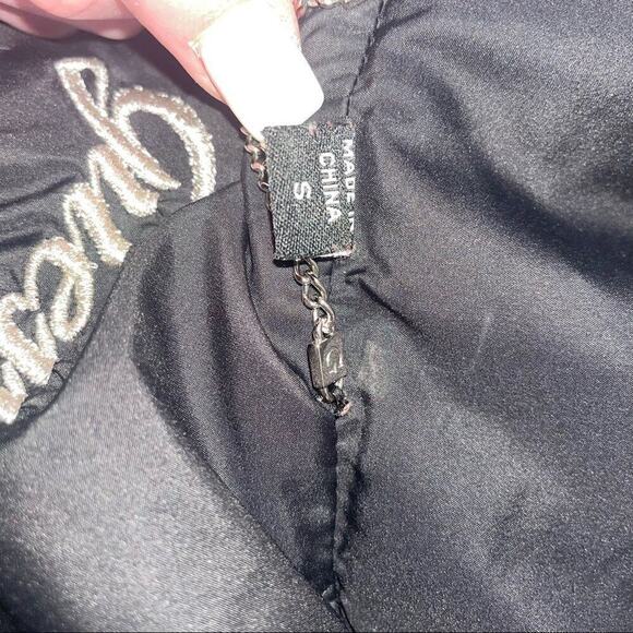 Guess women’s puffer coat jacket in black zip up SZ Sm black down full zip - Picture 5 of 12
